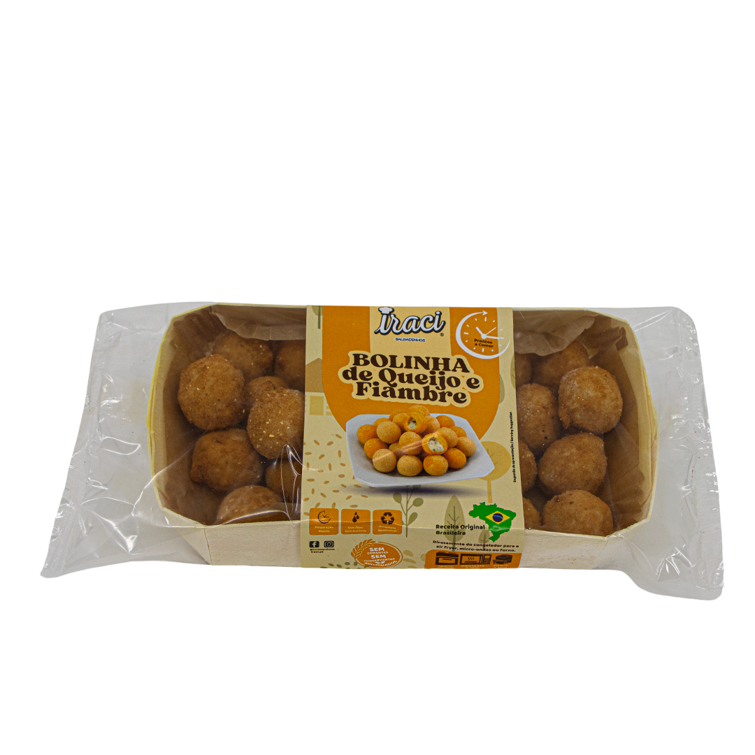 Mini Bolinha de Queijo e Fiambre 20g - 25UN X 18CV - CAIXA